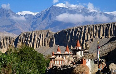 View at the Beautiful Upper Mustang