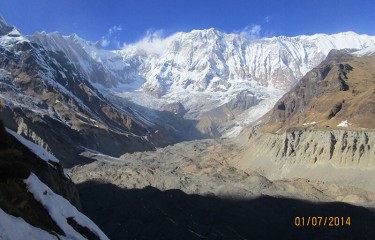 The majestic View of Annapurna Massif